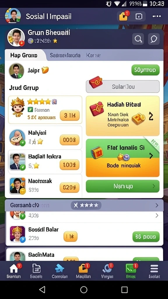 Tampilan utama aplikasi 1234BETS yang menarik.