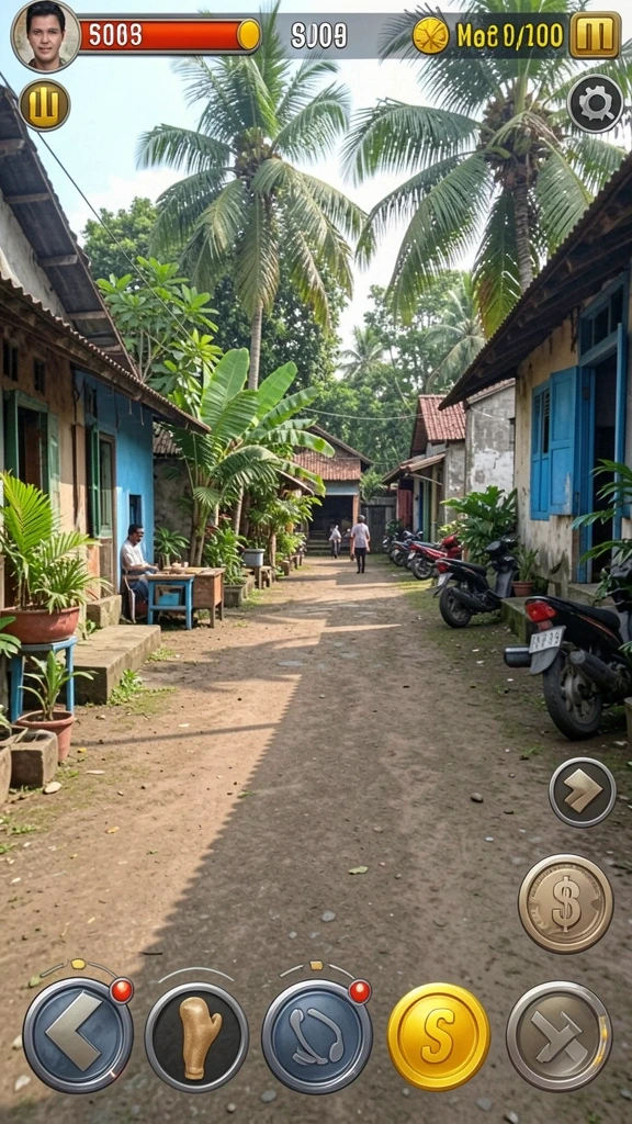Screenshot fitur permainan dengan desain menarik.