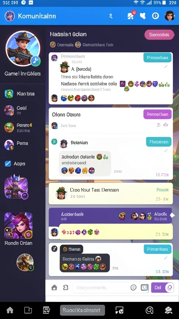 Screenshot tampilan awal aplikasi 8ID yang menarik.