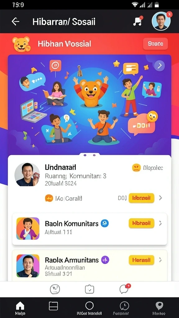 Tampilan awal game yang menarik dan user-friendly.