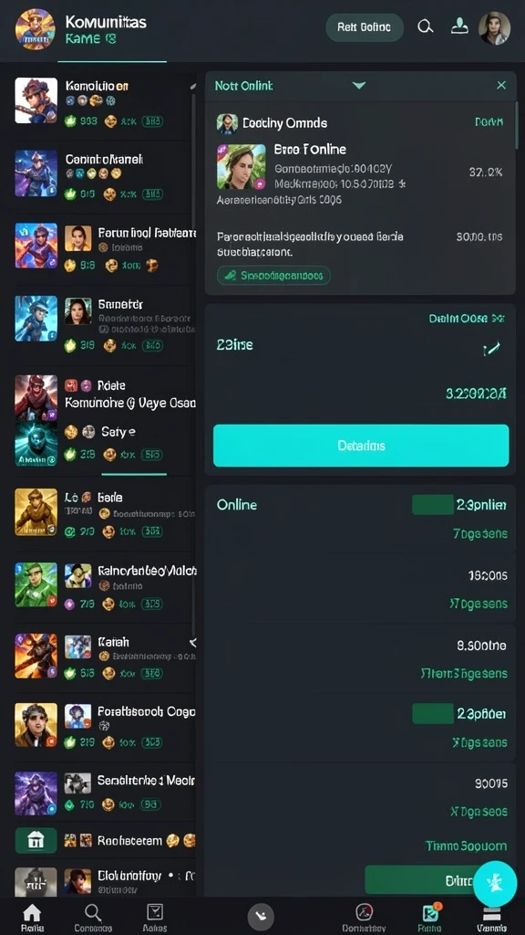 Mode multiplayer yang memungkinkan interaksi dengan pemain lain.
