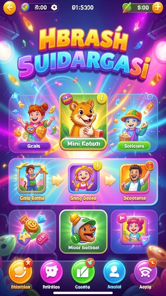 Gambar karakter dalam game dengan efek yang menawan.