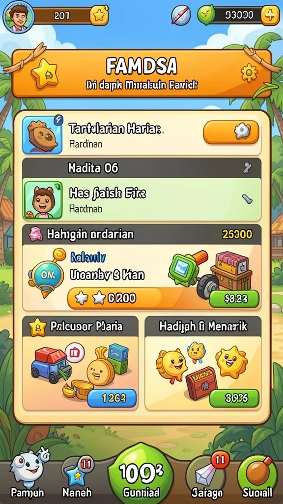 Grafis menarik dengan efek suara yang menghibur.
