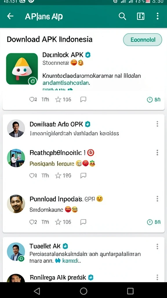 Tampilan awal yang menarik dan penuh warna.