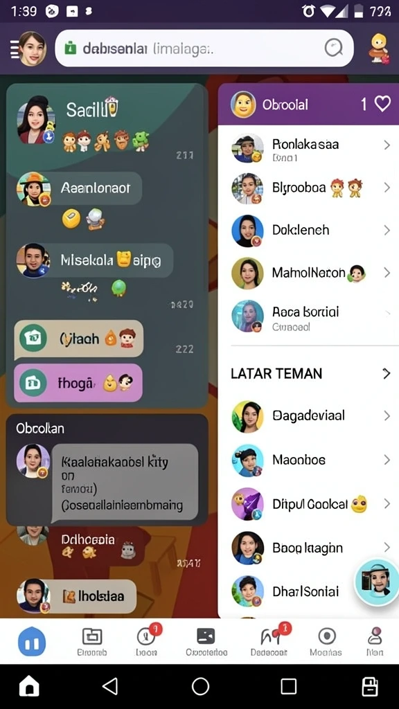 Tampilan awal yang menarik dan mudah dinavigasi.