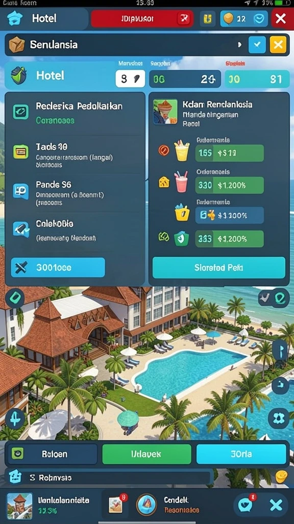 Fitur mode permainan yang beragam.