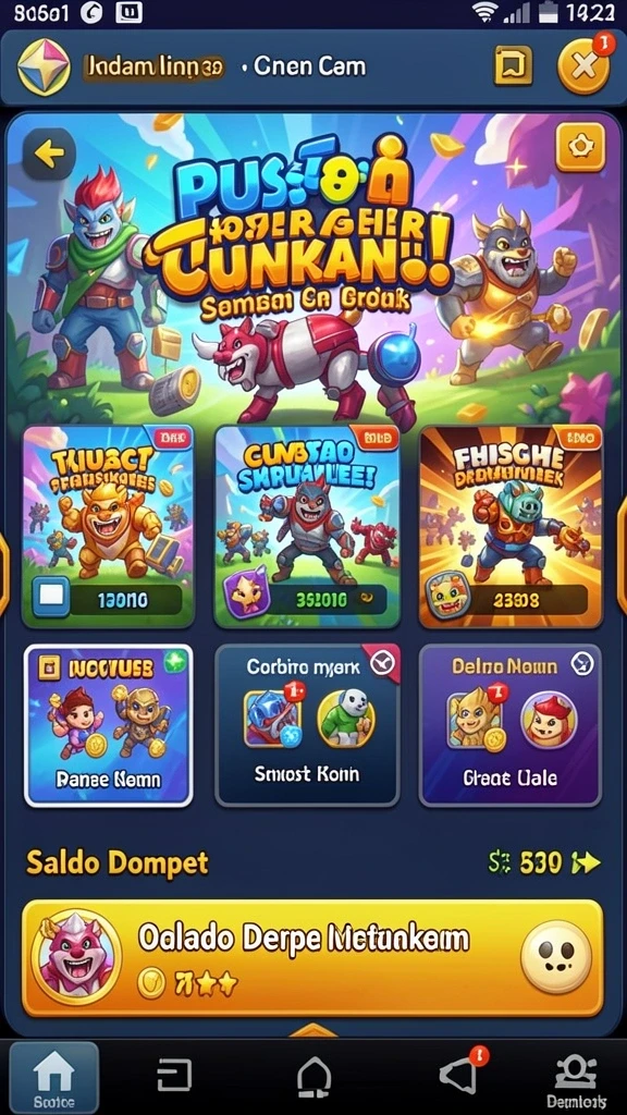 Skema warna yang ceria dan menarik.