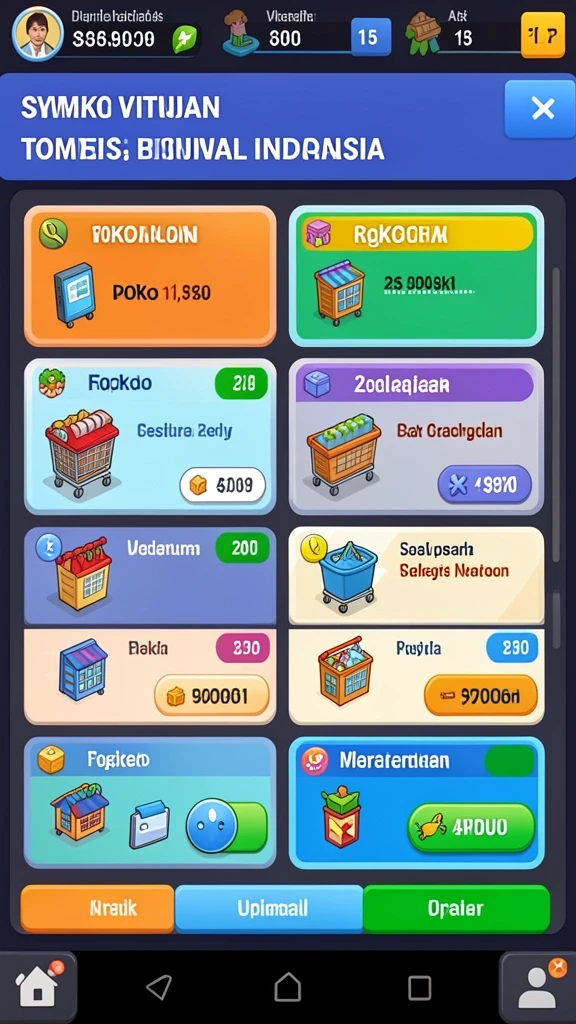 Beragam pilihan tema permainan slot.