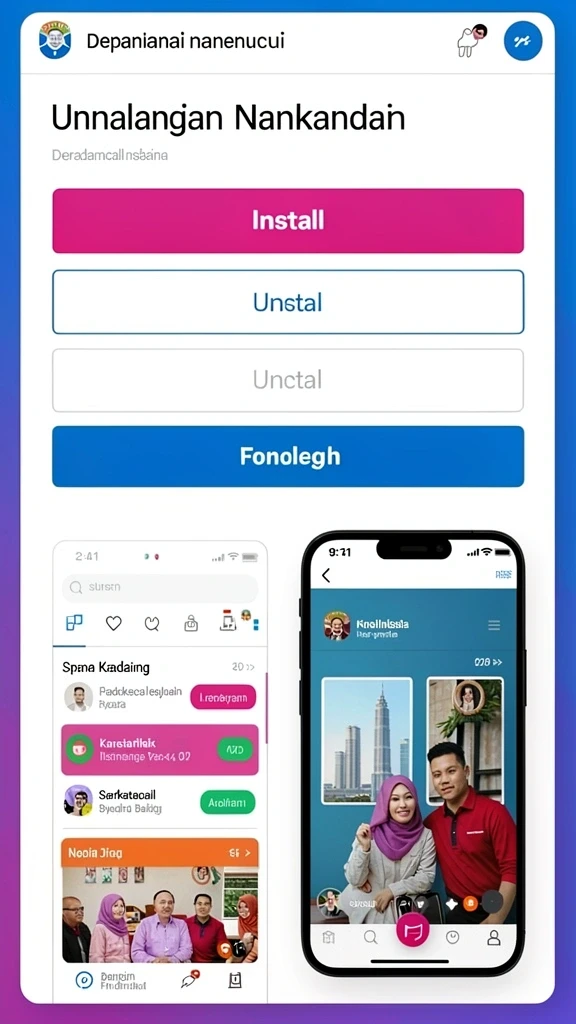 Tampilan antarmuka permainan yang menarik.