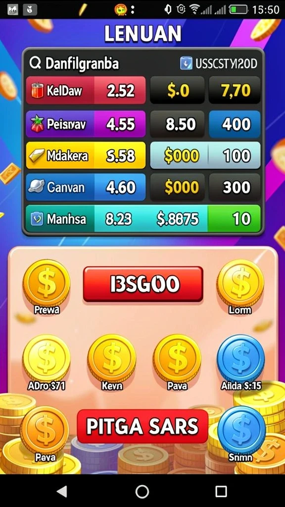 Menampilkan salah satu level menantang yang harus diselesaikan.
