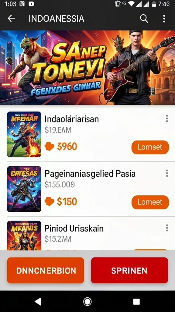 Screenshot menunjukkan karakter utama dalam aksi penuh gengsi.