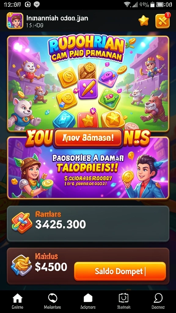 Tampilan hasil pengundian yang jelas dan informatif.