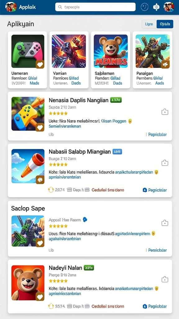Misi harian yang menantang dan seru.
