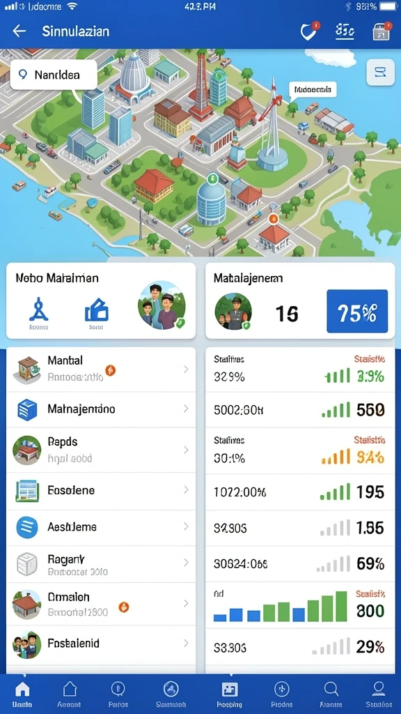 Screenshot level yang menampilkan grafis yang memukau.