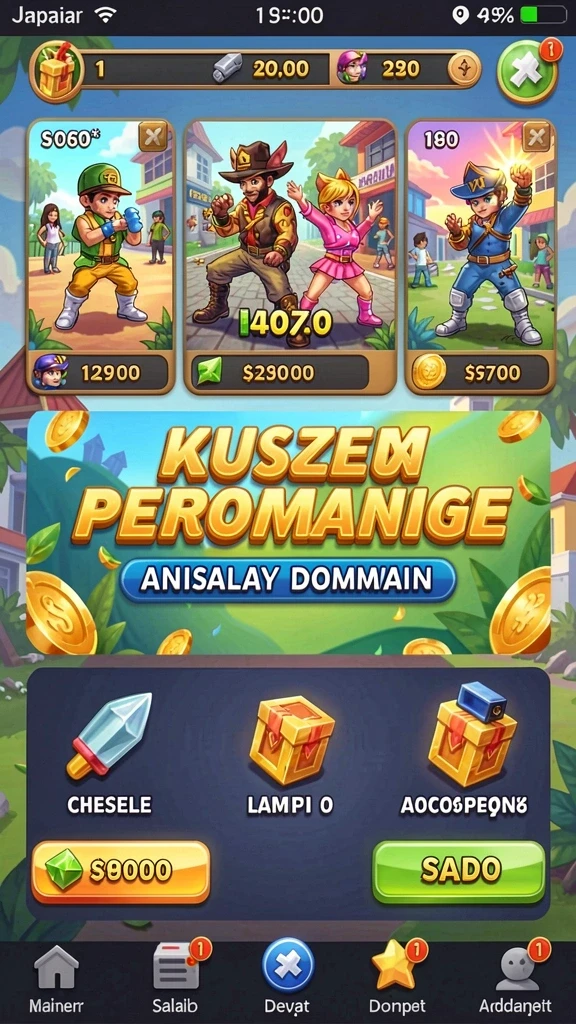 Screenshot menampilkan karakter utama dalam aksi.