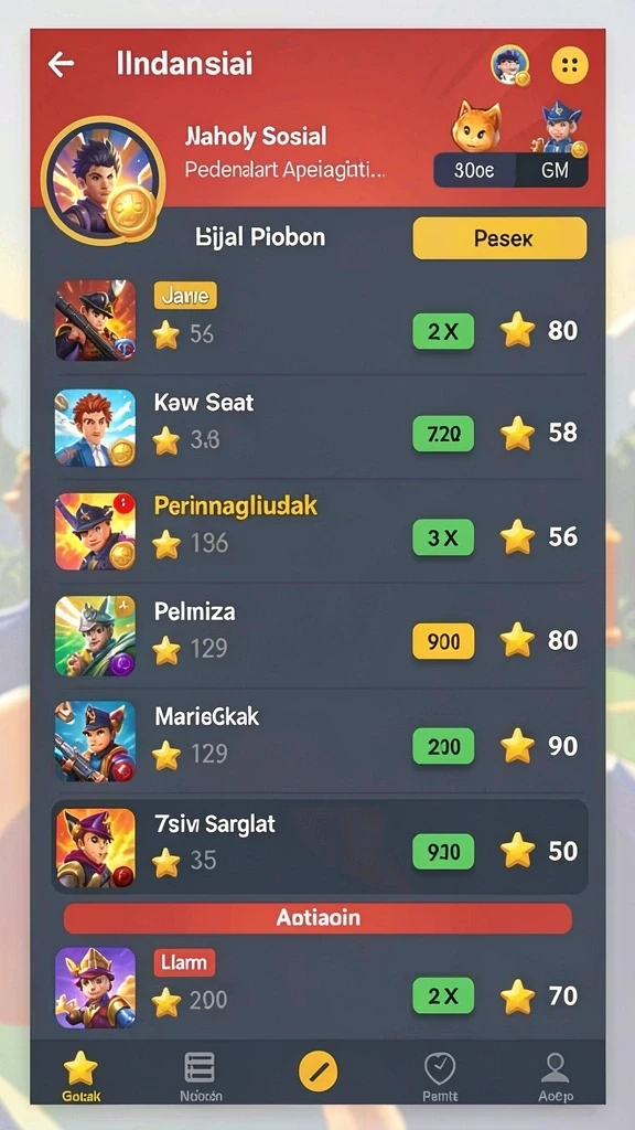 Beragam mode permainan yang menantang dan seru.