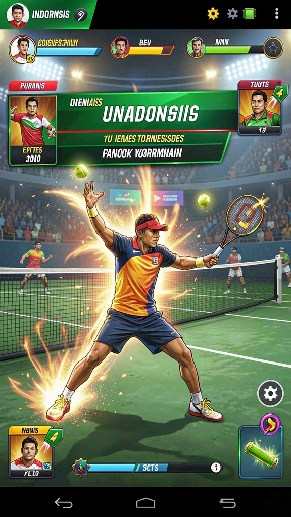 Screenshot memperlihatkan leaderboard dengan pemain terbaik.