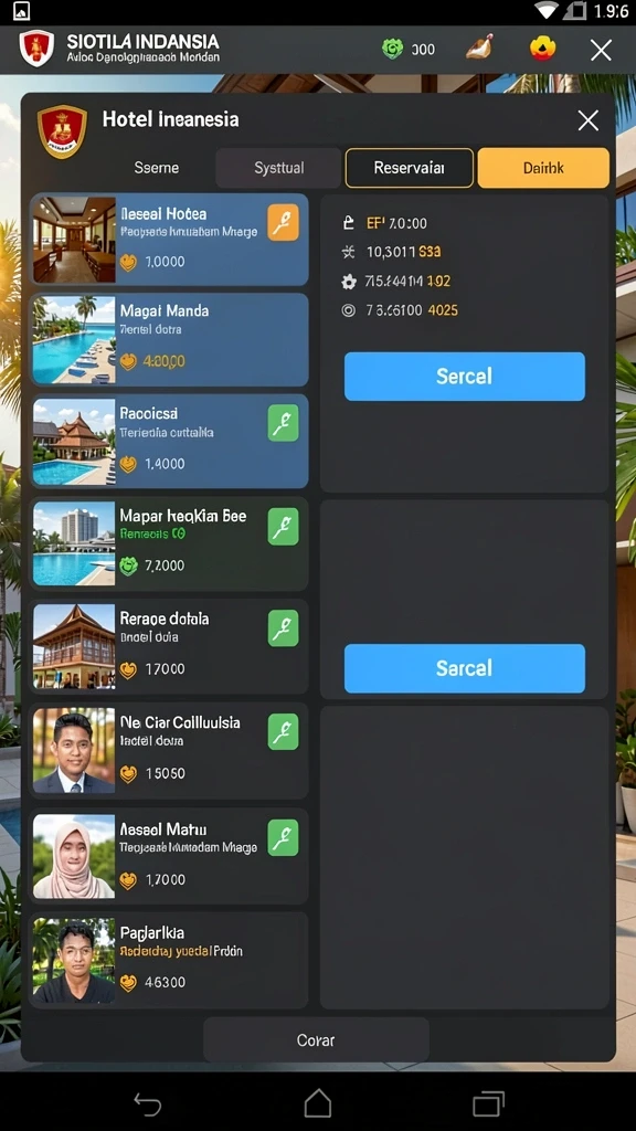 Pemandangan alam yang indah saat menjelajahi dunia YY123.